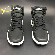 AIR JORDAN 1 x OFF-WHITE BLACK SATIN  - 3