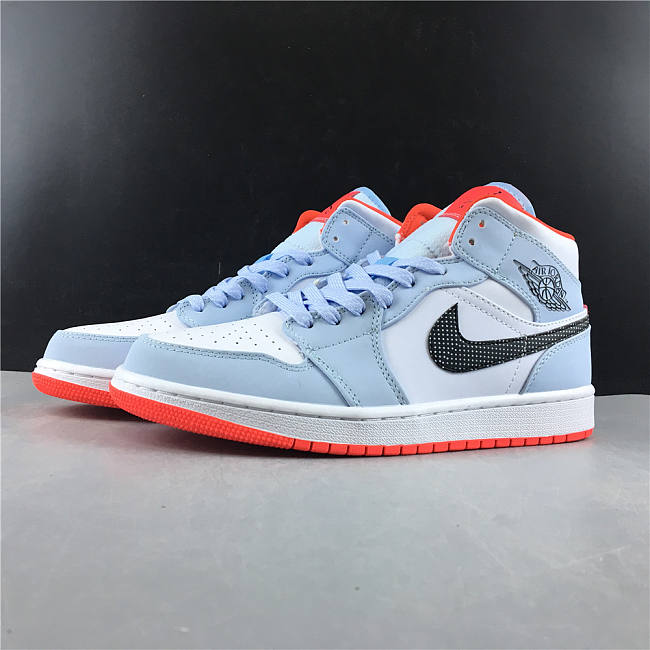Facetasm x Nike Air Jordan 1 Mid Light Blue CU2802-400 - 1