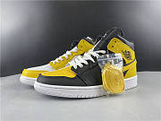  Air Jordan 1 Mid Yellow Toe Black 852542-071 - 1