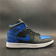 Air Jordan 1 Mid Royal Paint Splatter 554724-048 - 1