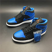 Air Jordan 1 Mid Royal Paint Splatter 554724-048 - 3