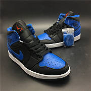 Air Jordan 1 Mid Royal Paint Splatter 554724-048 - 4