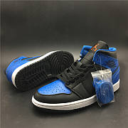 Air Jordan 1 Mid Royal Paint Splatter 554724-048 - 5