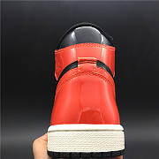 AIR JORDAN 1 HIGH OG NRG PATENT LEATHER “BANNED” BLACK UNIVERSITY RED  - 2