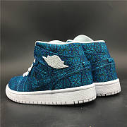 AIR JORDAN 1 MID GREEN SILK CLOTH AH7389-300 - 4