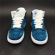 AIR JORDAN 1 MID GREEN SILK CLOTH AH7389-300 - 5