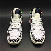 Air Jordan 1 Mid 'Over-Print Logos'  554724-119  - 2