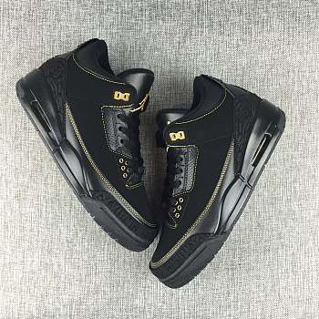 Air Jordan 3 Black Gold Metallic