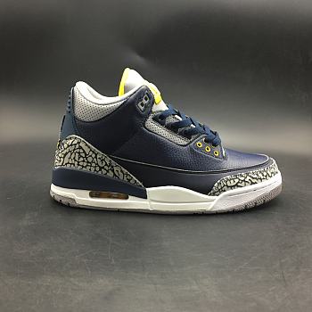 AIR JORDAN 3 RETRO “MICHIGAN” PE CEMENT GREY