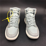 Air Jordan 1 x Off-White Grey Satin Crossove - 2