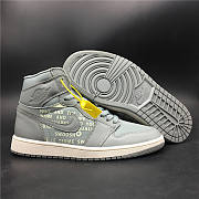 Air Jordan 1 x Off-White Grey Satin Crossove - 5