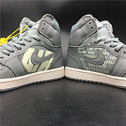 Air Jordan 1 x Off-White Grey Satin Crossove - 6