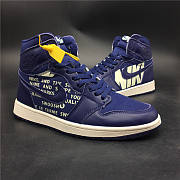 Air Jordan 1 x Off- White Purple Satin 555088-400 - 6