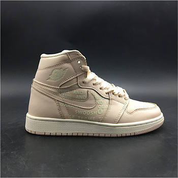 Off-White x Air Jordan 1 “Nike Swoosh” Pink White 575441-801