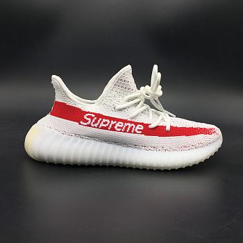 Adidas Yeezy Boost 350 V2 Supreme White Red