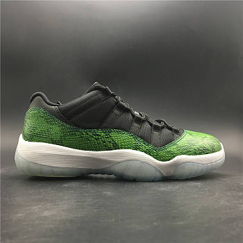 Air Jordan 11 Retro Low Green Snakeskin 
