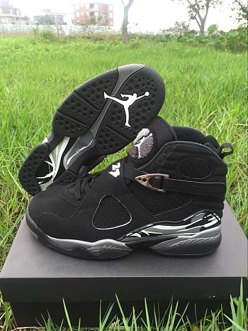 Air Jordan 8 Retro Black Silver 