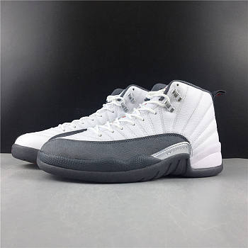 Jordan 12 Retro White Dark Grey (GS) 