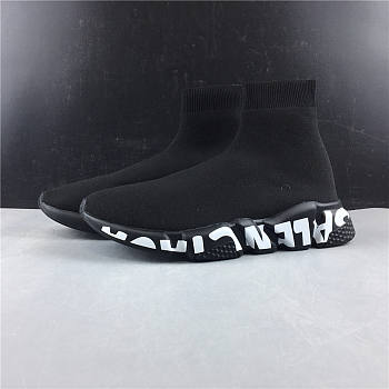 Balenciaga Speed Graffiti Trainers Black  