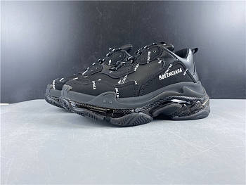Balenciaga Triple S Black Logo 