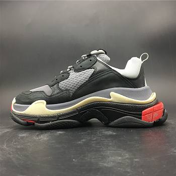 Balenciaga Triple S Black Grey Red 