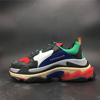Balenciaga Triple S Black Green Blue Grey 