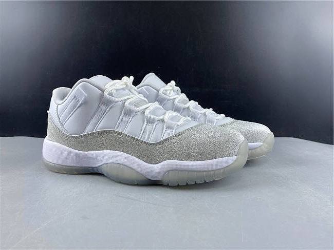jordan 11 silver and white