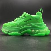 balenciaga triple s neon green clear sole