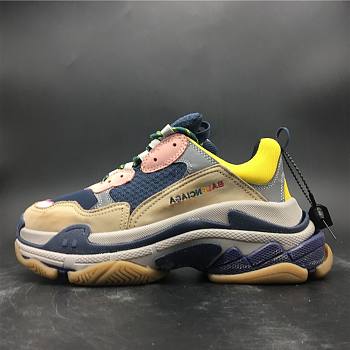 Balenciaga Triple S Wolf Grey Brown Yellow