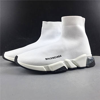 Balenciaga Speed Trainer Clear Sole White 