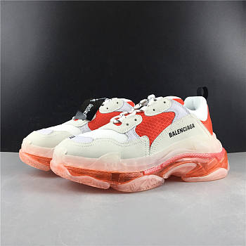 Balenciaga Triple S Clear Sole White Orange