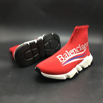 Balenciaga Speed Trainers Coca-Cola Red