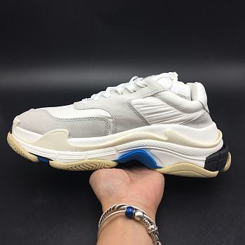 Balenciaga Triple S White Suede
