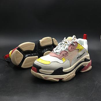 Balenciaga Triple S Cream Yellow Red 