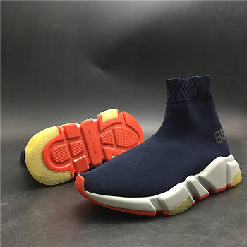 Balenciaga Speed Trainer Blue Orange 