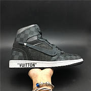 Air Jordan 1 x OFF-WHITE x Luis Vuitton Grey Black - 4