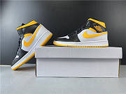 Air Jordan 1 Mid Laser Yellow Black  CV5276-107 - 5