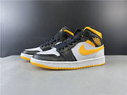 Air Jordan 1 Mid Laser Yellow Black  CV5276-107 - 3
