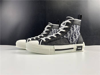 Dior B23 High Top Canvas Oblique Black