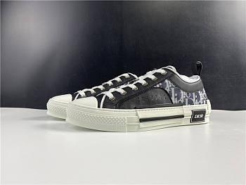 Dior B23 Low Top Canvas Oblique Black 