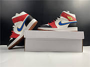 Air Jordan 1 Mid Sail Red Black Blue DC1426-100 - 3