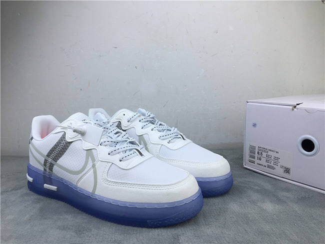 air force react white light bone