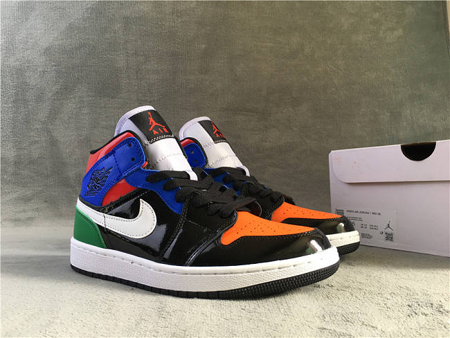 Jordan 1 Mid Multi Patent   - 1