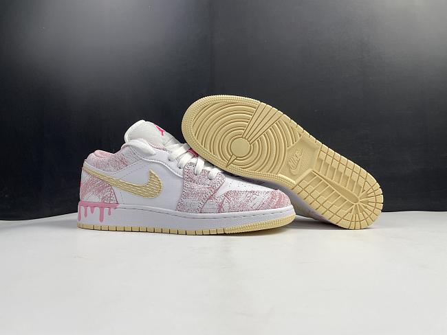 Jordan 1 Low Paint Drip CW7104-601 - 1