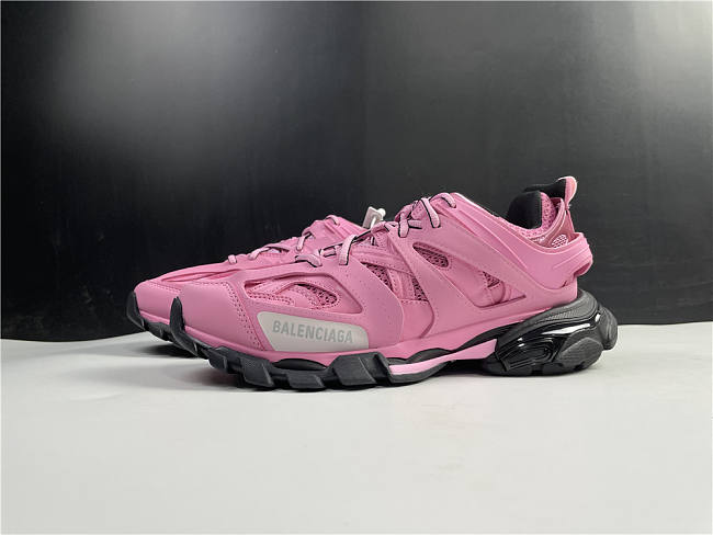 balenciaga trainers pink and black