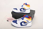 Air Jordan 1 Mid Royal Blue Laser Orange 554724-131 - 6