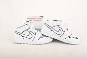 Air Jordan 1 Mid Iridescent Reflective White CK6587-100 - 2