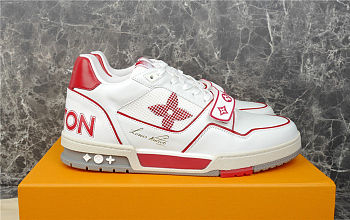 Louis Vuitton Top Sneaker White Red