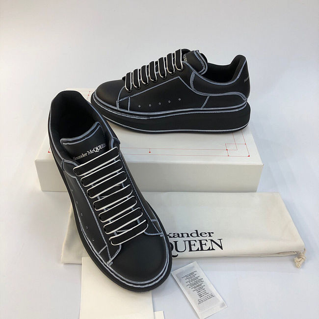 alexander mcqueen black and white outline