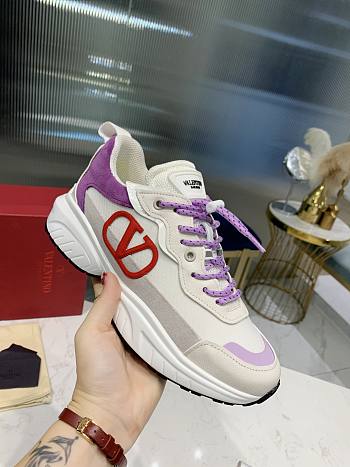 Valentino Vlogo Sneaker White Purple